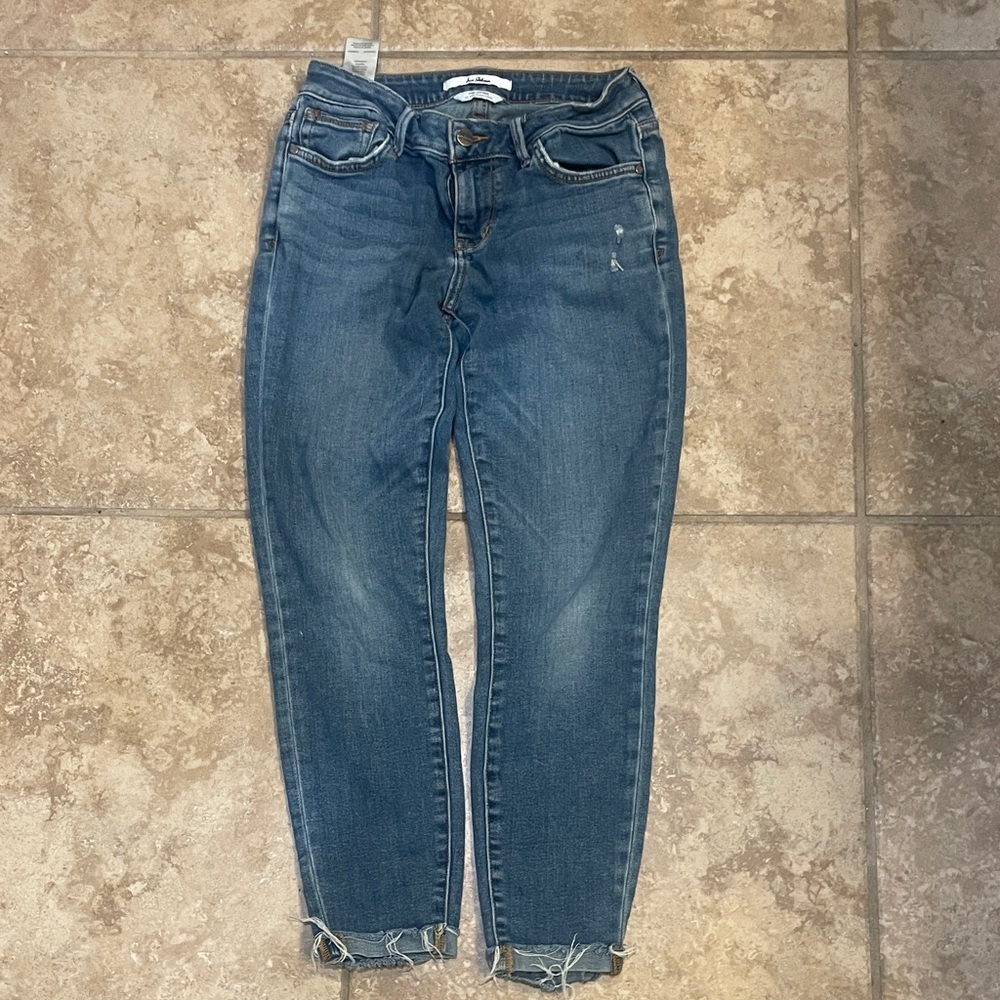 Sam Edelman Distressed Blue Ankle Jeans